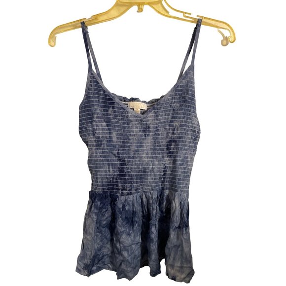 Women's Smokey Tie-Dyed Tank Top - BKK Change Blue 1X - Picture 1 of 7